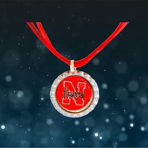University of Nebraska HUSKERS Handmade Necklace *NEW*